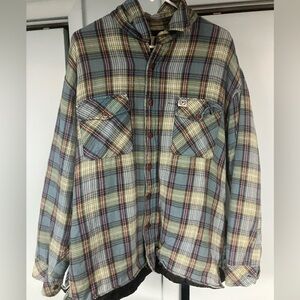 Y2K Phat Farm streetwear designer brand Flannel winter Jacket size XL
